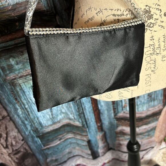 No Brand rhinestone and black evening bag clutch or cross body NWOT - Picture 7 of 7
